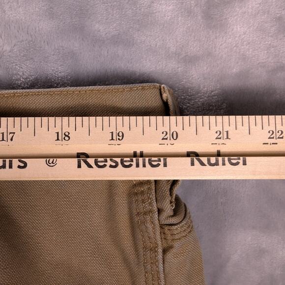 CE Schmidt Workwear Pants Mens 40x28 Rugged Work Carpenter Jeans Brown Distress - Picture 3 of 9